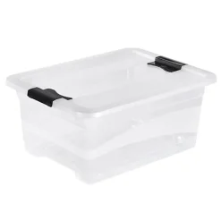 Boîte multi usages avec couvercle 12 litres - Transparent