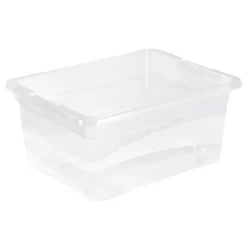 Boîte multi usages avec couvercle 12 litres - Transparent