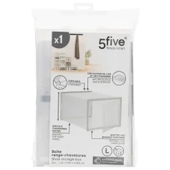 Boîte range-chaussures Stak L en plastique - Transparent- 5five