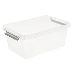 Boîte transparente empilable avec couvercle 4,5 litres