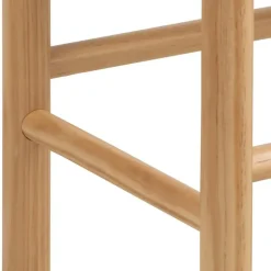 Bout de lit en bois et assise tressée L80 - THEO