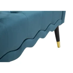 Bout de lit en tissu matelassé Paris 120x40x60 cm