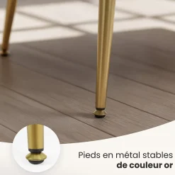 Bout de lit en velours capitonné MONACO 100 cm Beige
