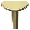 Bouton de meuble arrondi Meham GoodHome effet or Ø3.5cm x l.3.2cm x H.3cm