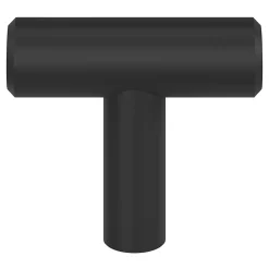 Bouton de meuble en T Dizel noir ⌀.40mm x L.12mm
