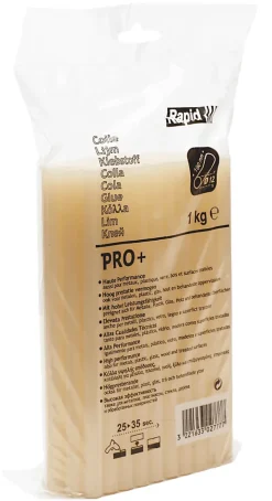 Bâton de colle PRO+ transparent 12mm 1kg - RAPID - 40302777