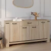Buffet 160 m IDAHO 4 portes avec tiroir design contemporain