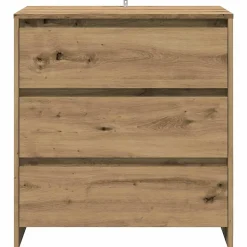 Buffet 3 pcs chêne artisanal bois d'ingénierie vidaXL