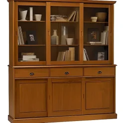 Buffet - Pin Massif - Miel - L 178.6 x l 42.3 x H 199 cm