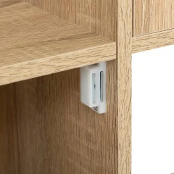 Buffet 3 portes Effet chêne naturel Bivoak - Atmosphera