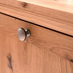Buffet 4 portes et 4 tiroirs avec poignées en métal L200 cm - TIMBER
