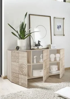 Buffet 3 portes MIREL chêne 181 cm