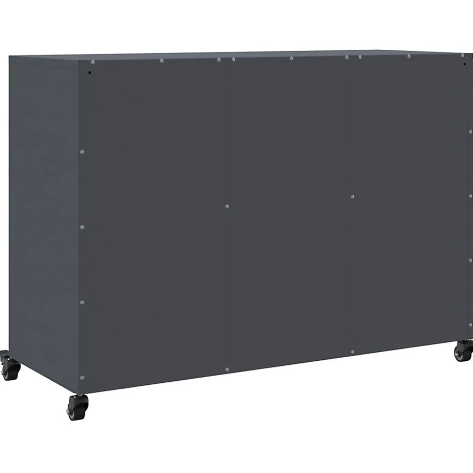 Buffet anthracite 100,5x39x72 cm acier vidaXL
