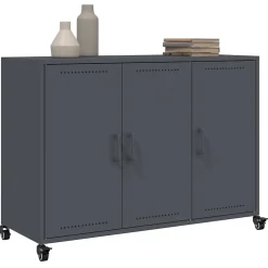 Buffet anthracite 100,5x39x72 cm acier vidaXL