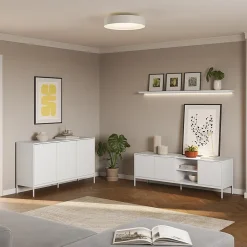 Buffet Auri 3 portes couleur Blanc