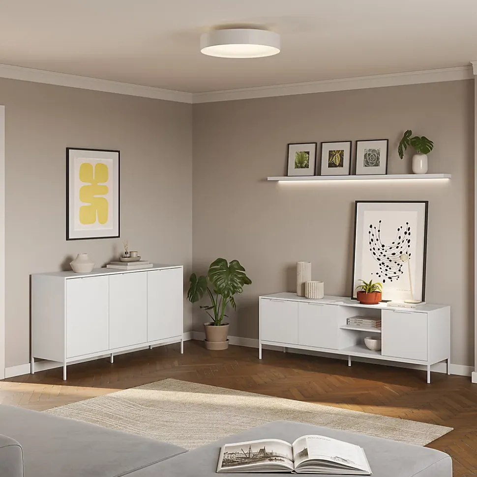 Buffet Auri 3 portes couleur Blanc
