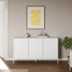 Buffet Auri 3 portes couleur Blanc