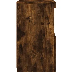 Buffet avec lumières LED chêne fumé 41x37x67 cm vidaXL