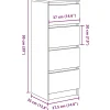 Buffet blanc 37,5x35x99 cm bois d'ingénierie vidaXL