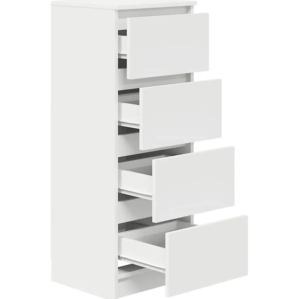 Buffet blanc 37,5x35x99 cm bois d'ingénierie vidaXL