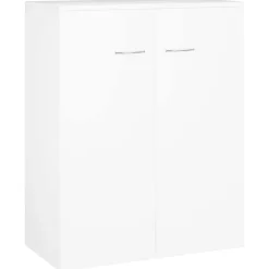 Buffet blanc 60x30x75 cm bois d'ingénierie vidaXL