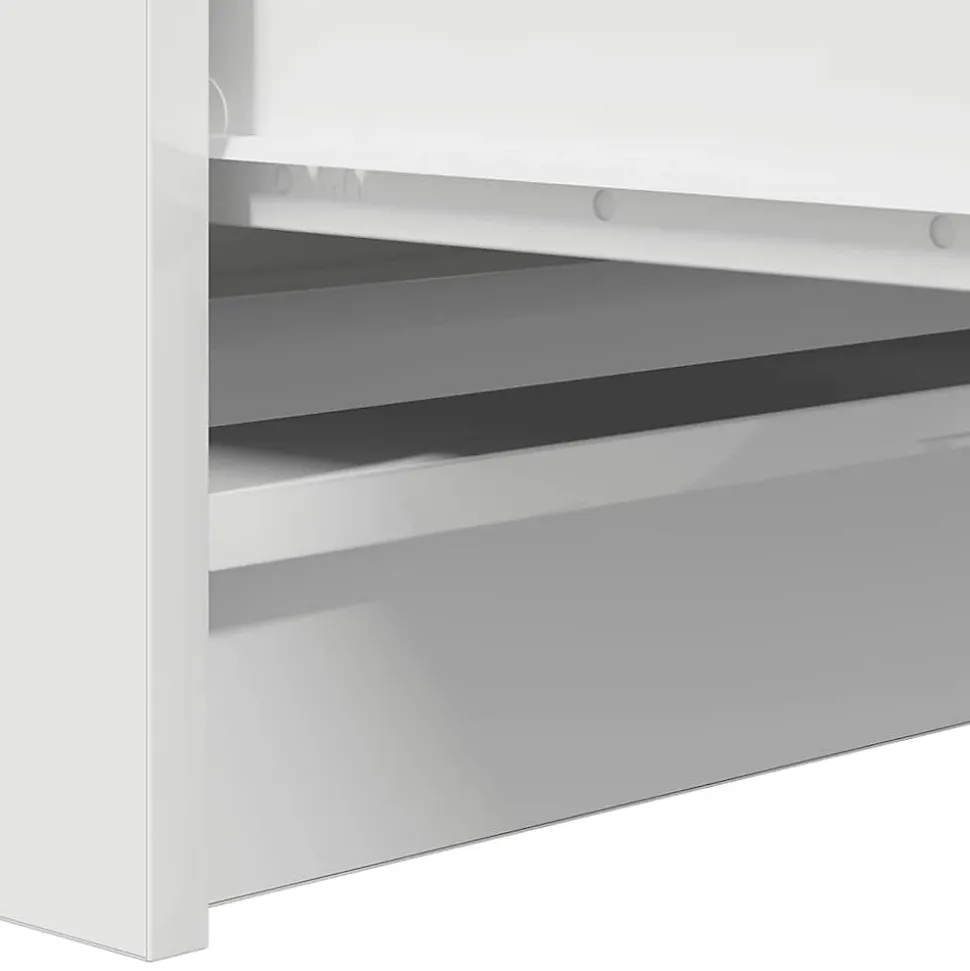 Buffet blanc 37,5x35x76 cm bois d'ingénierie vidaXL