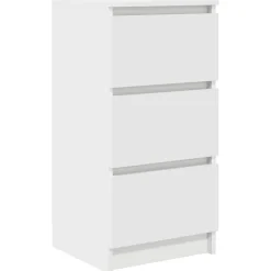 Buffet blanc 37,5x35x76 cm bois d'ingénierie vidaXL