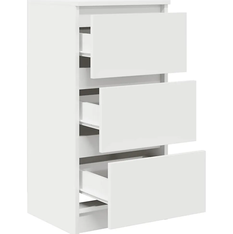 Buffet blanc 37,5x35x76 cm bois d'ingénierie vidaXL