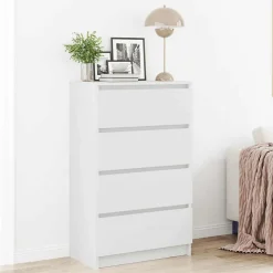 Buffet Blanc 60x35x98,5 cm Bois d'ingénierie vidaXL