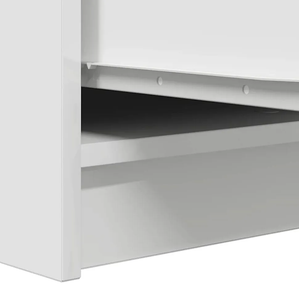 Buffet blanc 29,5x34x76 cm bois d'ingénierie vidaXL