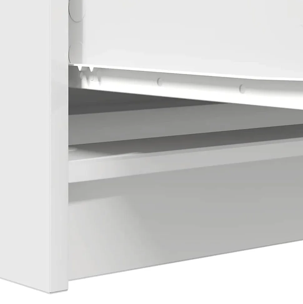 Buffet blanc 100x35x76 cm bois d'ingénierie vidaXL