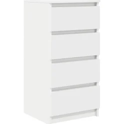 Buffet blanc 37,5x35x76 cm bois d'ingénierie vidaXL