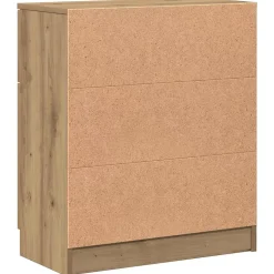 Buffet chêne artisanal 60x30x70 cm bois d'ingénierie vidaXL