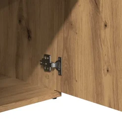 Buffet chêne artisanal 91x29,5x75 cm bois d'ingénierie vidaXL