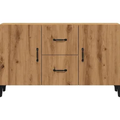 Buffet chêne artisanal 100x36x60 cm bois d'ingénierie vidaXL