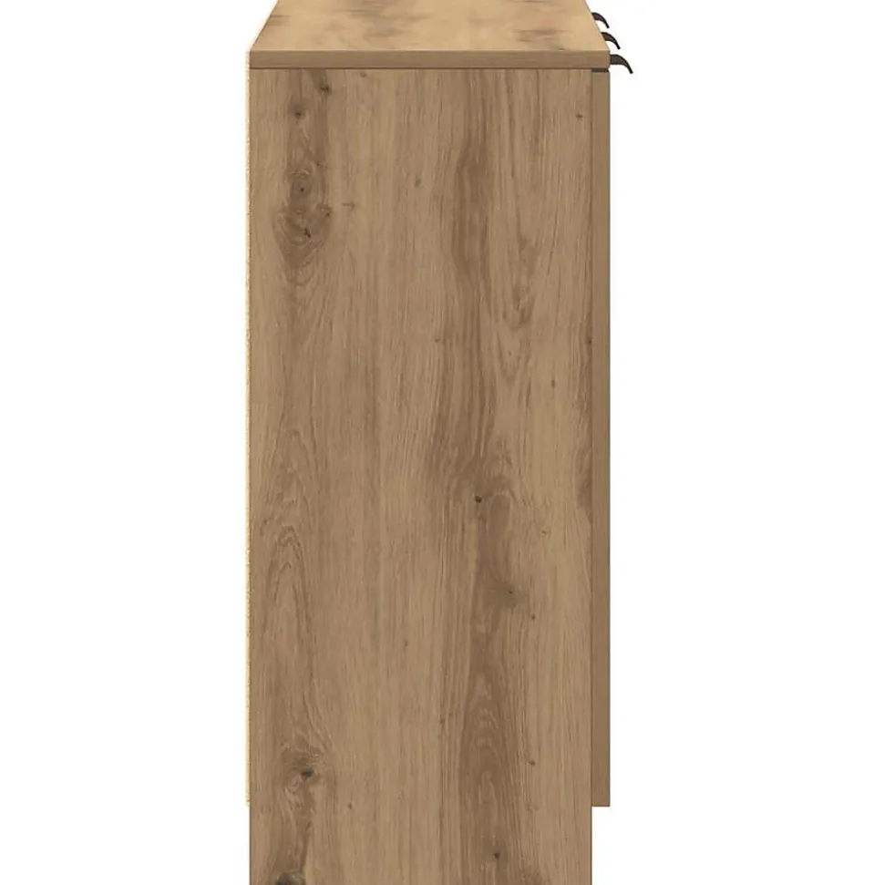 Buffet chêne artisanal 90,5x30x70 cm bois d'ingénierie vidaXL