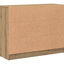 Buffet chêne artisanal 90,5x30x70 cm bois d'ingénierie vidaXL