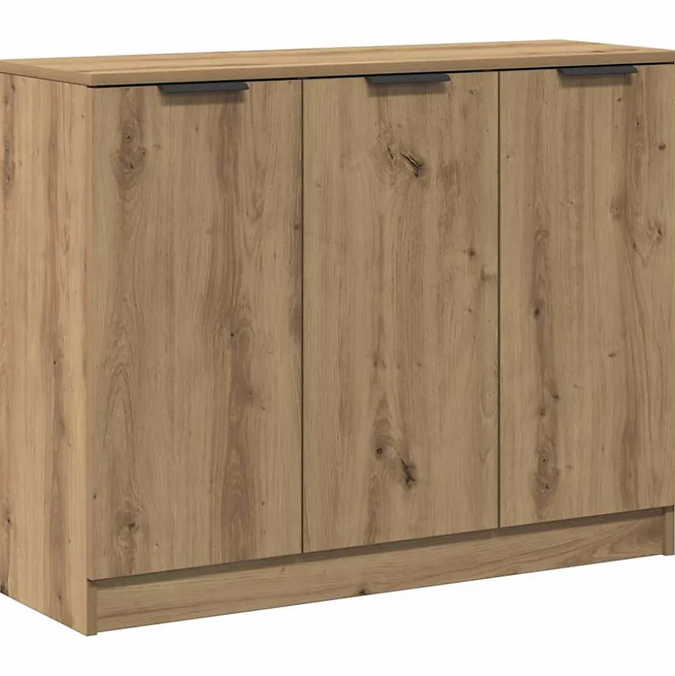 Buffet chêne artisanal 90,5x30x70 cm bois d'ingénierie vidaXL