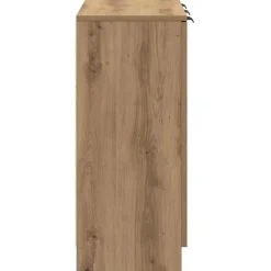 Buffet chêne artisanal 90,5x30x70 cm bois d'ingénierie vidaXL