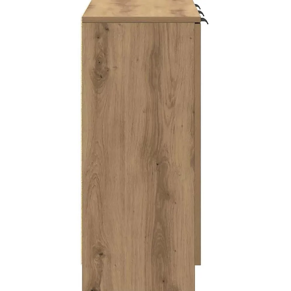 Buffet chêne artisanal 90,5x30x70 cm bois d'ingénierie vidaXL