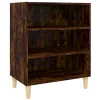 Buffet chêne fumé 57x35x70 cm bois d'ingénierie vidaXL