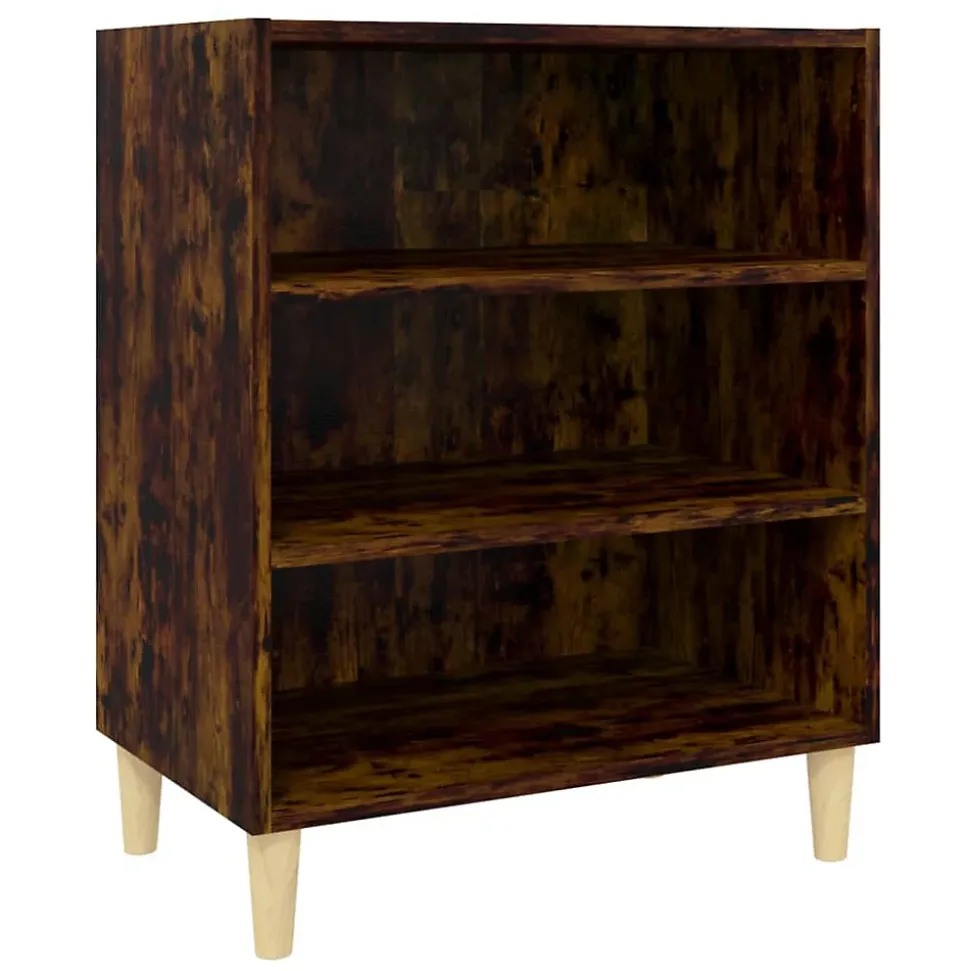 Buffet chêne fumé 57x35x70 cm bois d'ingénierie vidaXL