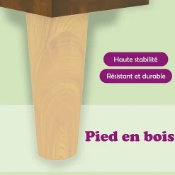 Buffet chêne fumé 57x35x70 cm bois d'ingénierie vidaXL