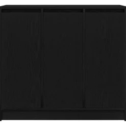 Buffet chêne noir 85x34x76 cm bois d'ingénierie vidaXL
