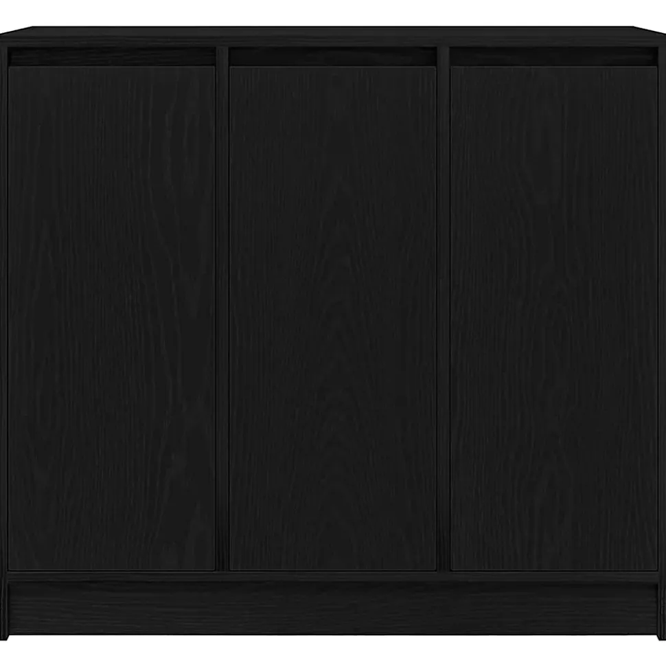 Buffet chêne noir 85x34x76 cm bois d'ingénierie vidaXL
