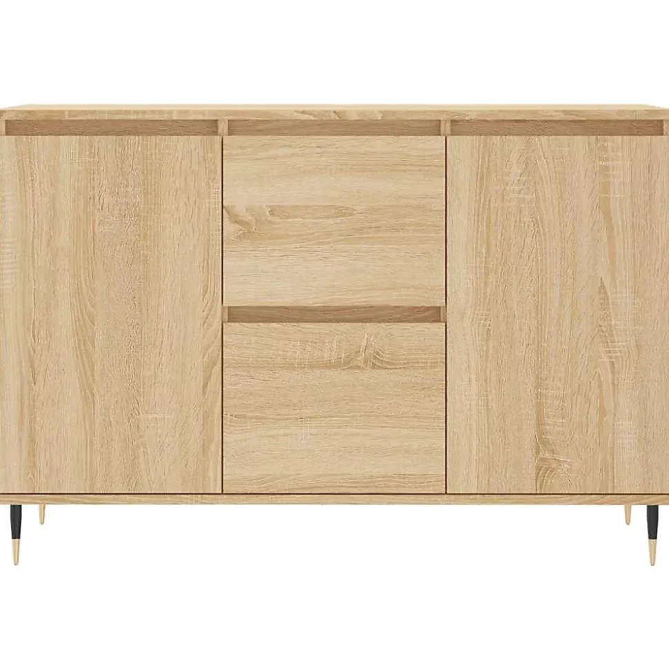 Buffet chêne sonoma 101,5x35x70 cm bois d'ingénierie vidaXL