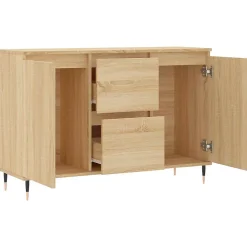 Buffet chêne sonoma 101,5x35x70 cm bois d'ingénierie vidaXL