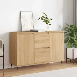 Buffet chêne sonoma 101,5x35x70 cm bois d'ingénierie vidaXL