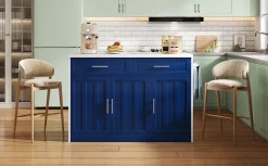 Buffet De Cuisine 120 Cm Avec Prises/usb - Étagères Réglables, Style Bar - Fonctionnel