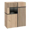 Buffet Design LED "Cross" 110cm Naturel